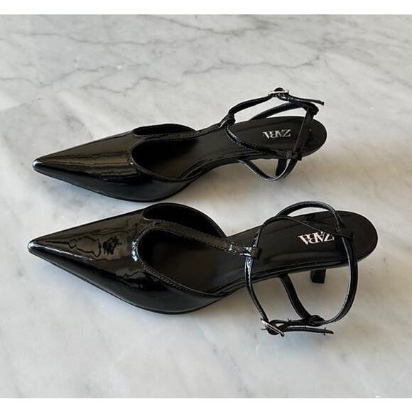 ZARA Pointed Toe Slingbacks NWT LAST ONE!!! - Picture 9 of 16
